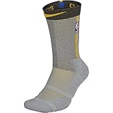 Nike NBA Cleveland Cavaliers Lebron James 23 2017 2018 City Edition, offizielle Socken für Herren, grau M