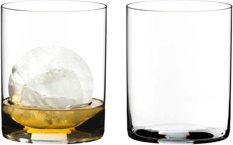 O Wine Tumbler Whisky H20 Glass, Set of 2