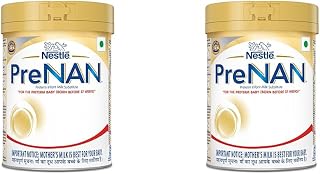 Nestlé Toddler Prenan Powder Pre-Term Food For Special Medical Purposes For Babies Born Before 37 Weeks 400g (Pack of 2)