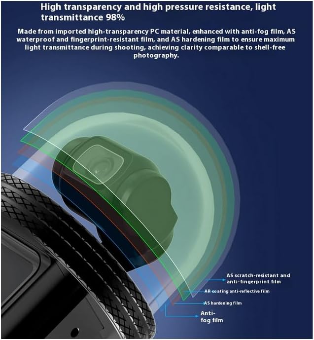 Miniatura 8 de Funda impermeablealeación de aluminio para DJI Osmo Pocket 3, soporta conexión de adaptador magnético, impermeable hasta 262.5 ft, resistente a la