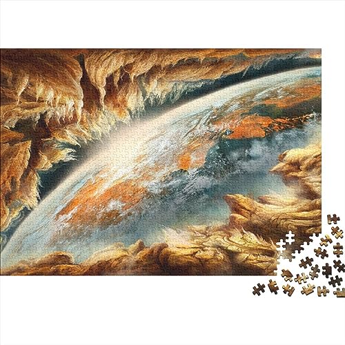 Puzzle planétaire adulte 1000 pièces en bois pour animer vos soirées jeux en famille