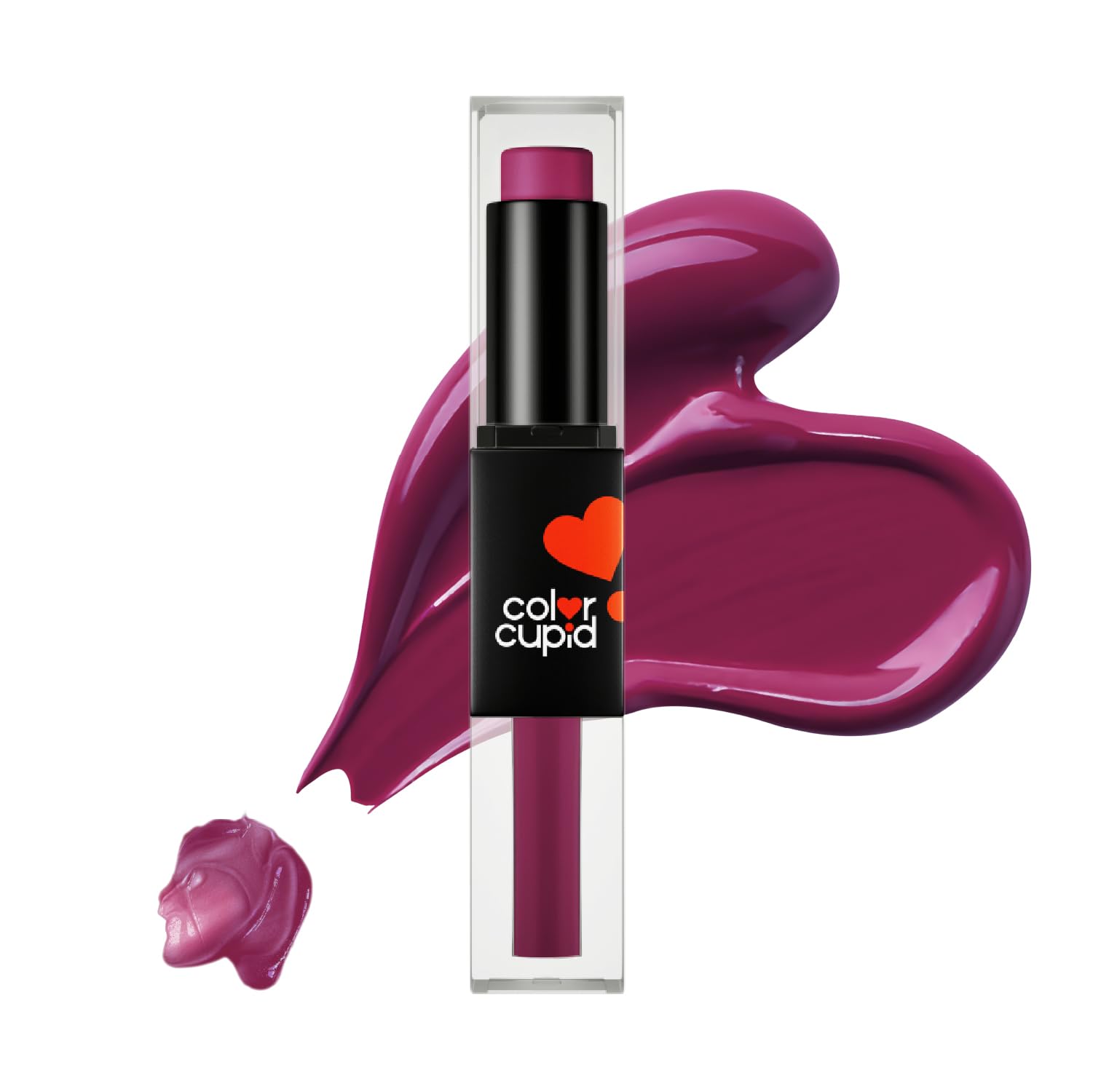 Color Cupid 2 in 1 Tinted Lip Balm + Liquid Lipstick | Intense color pay off & moisturization | Infused with Hyaluronic Acid & Jojoba Oil | Friends with Benefits | Wine & Dine