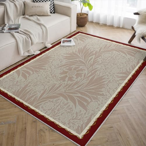 Tapis fleurs abstraites rétro 160x230cm design moderne chic - 2
