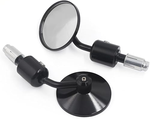 Espejos de extremo de barra de mango CNC de motocicleta 3 "redondo 78" para Yamaha Suzuki