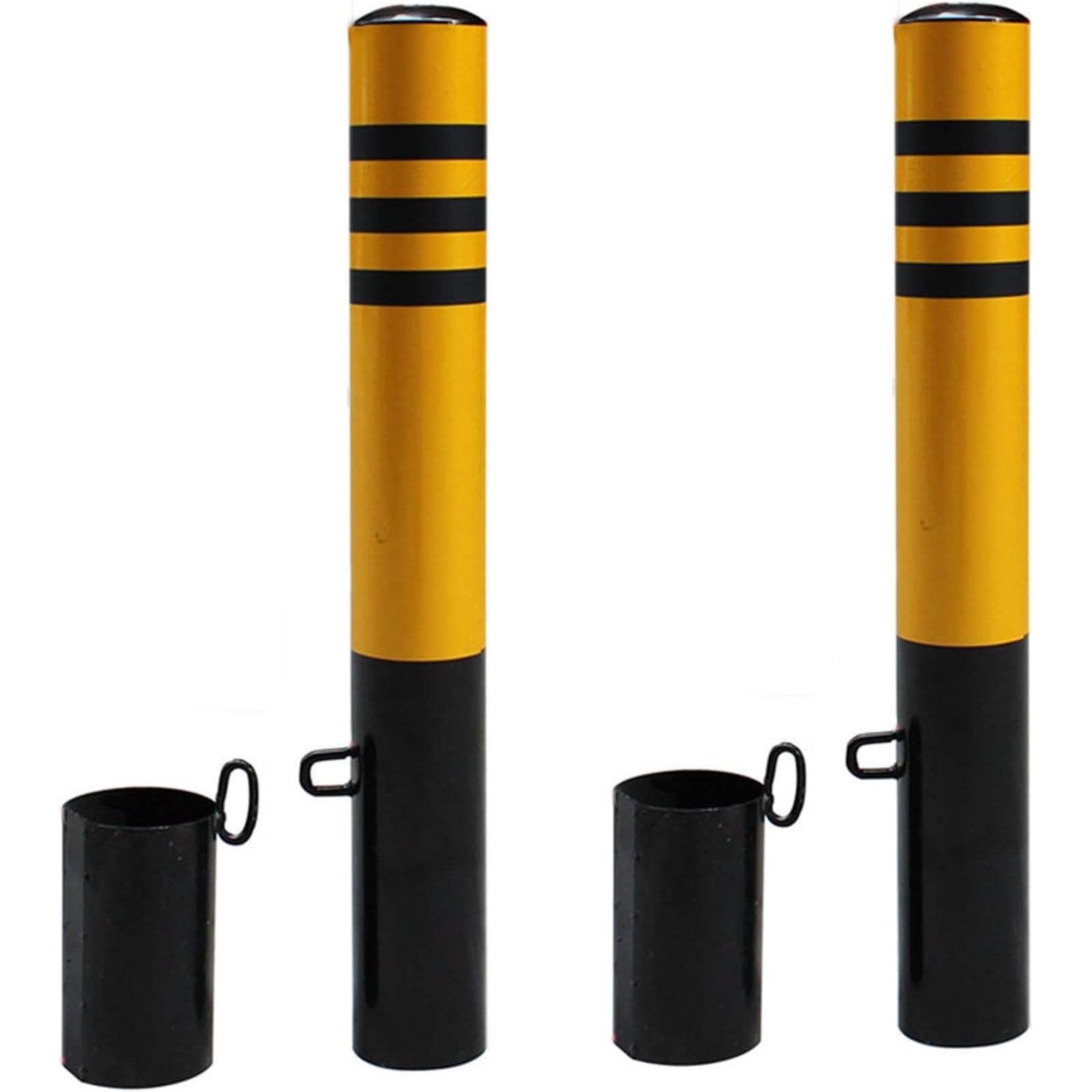 YNBSHGAA Removable Traffic Bollard with Embedment Sleeve for Parking and Construction Lots,2pcs-75cm/29.5in