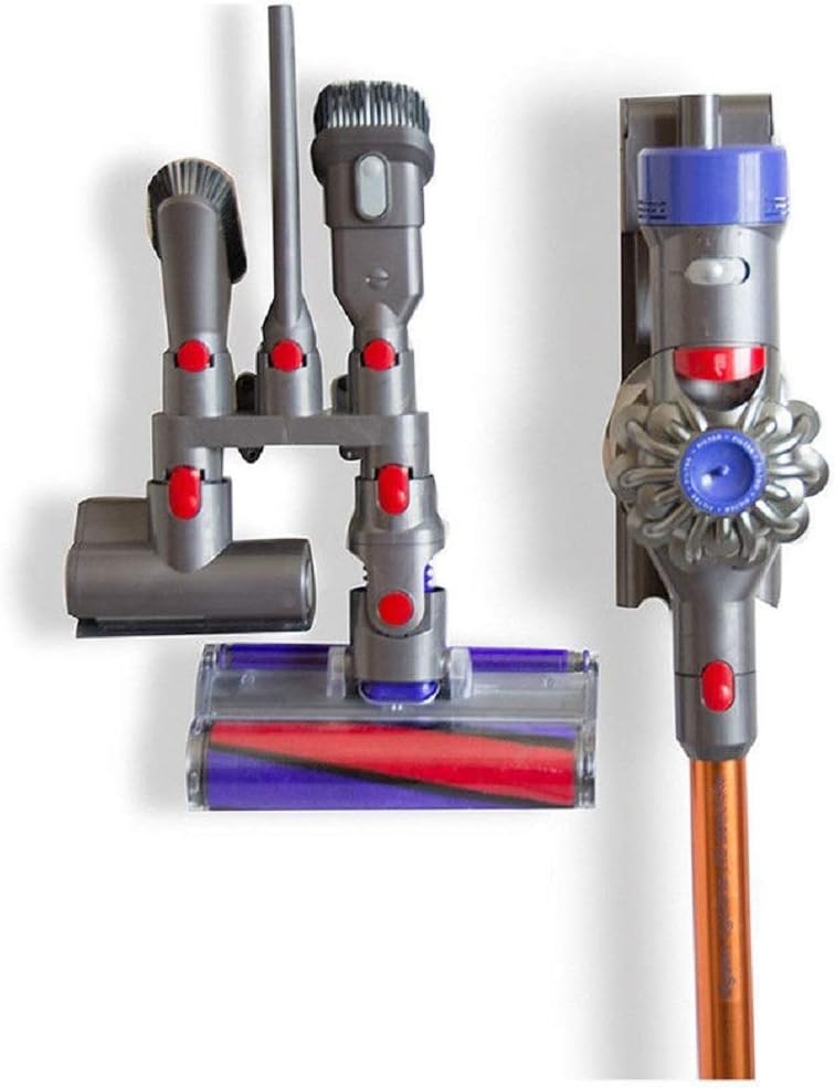 VIENNAR for Dyson V7 V8 V10 Wall-Mount Vacuum Cleaner Parts Stand Tool Attachments Storage Rack Wall Holder Accessory