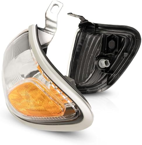 Miniatura 4 de Para Toyota Tacoma 2001 2002 2003 2004 Conjunto de luz de marcador lateral de estacionamiento lado del conductor y del pasajero | Par plateado (1C8)