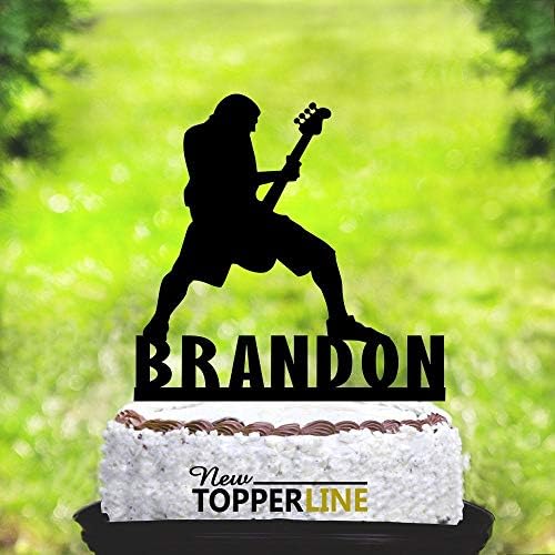 Metallica Decoration De Gateau D Anniversaire En Forme De Guitare Pour Musicien Basse Electrique Groupe De Guitare Joueur De Musique Amazon Fr Cuisine Et Maison