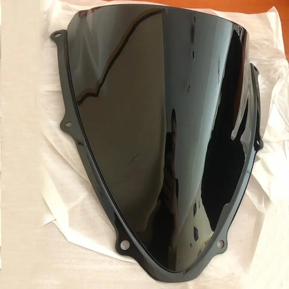 NLNGNZBZTP Windscreen Windscreen Motorcycle Windshield For Suzuki For GSXR 600 For K7 For GSX-R 750 ForK6 2006 2007 For GSX-R600 Screen Double Bubble Deflectors(Black)