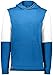 Holloway Boys Youth All-American Hoodie, Royal Heather/White, Small