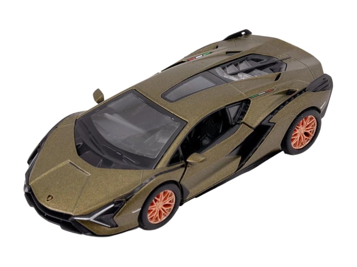 Easy Toys Model Car Compatible with Lamborghini FKP 37. Scale Toy Car with Opening Doors. 1:40 Scale. 37 Green.