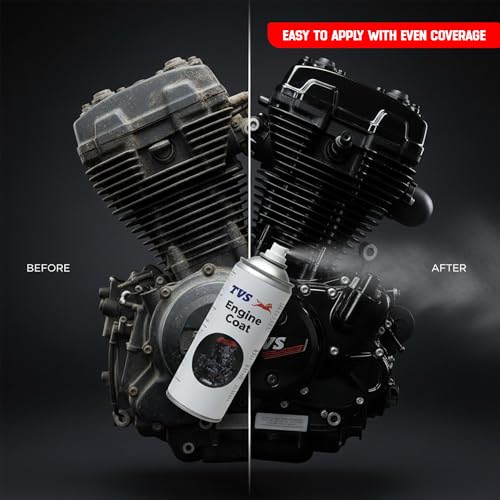 Image of TVS Engine Coat VST | Glossy Protection for Engine Compartments | Easy Maintenance | Maintains New-Like Appearance | White | 400ml