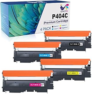 ONLYU Compatible Samsung CLT-P404C CLT P404C Toner Cartridge Replacement for Samsung C430W Toner for Samsung Xpress SL C430W C430 C480FW C480W C480 C48X C43X CLT K404S CLT-Y404S Toner(4-Pack)
