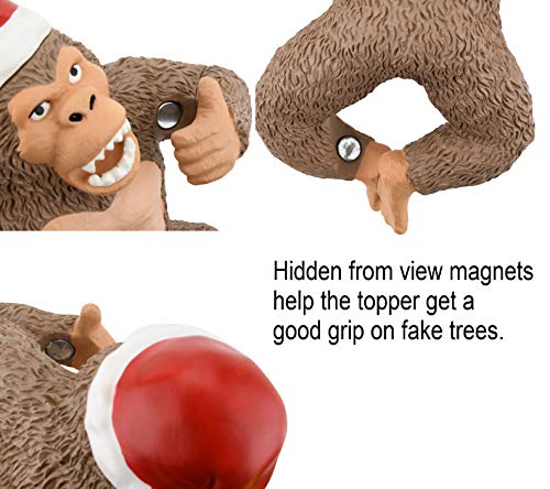Tree Buddees King Kong Climbing The Tree Funny Christmas Tree Topper - Large 10" #TOP6