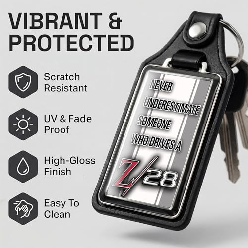 Image of Brotherhood Car Key Chain for Camaro - Classic Models Keychain for Men and Women Gift Key Ring - -