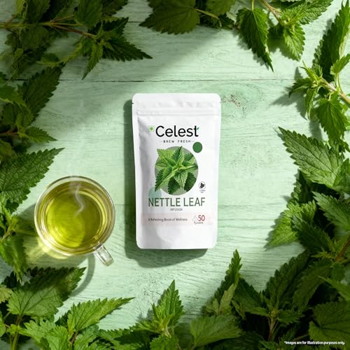 Image of Celest Nettle Leaf Tea | Nettle Tea - 50 Teabags | Stinging-Nettle Tea Bags