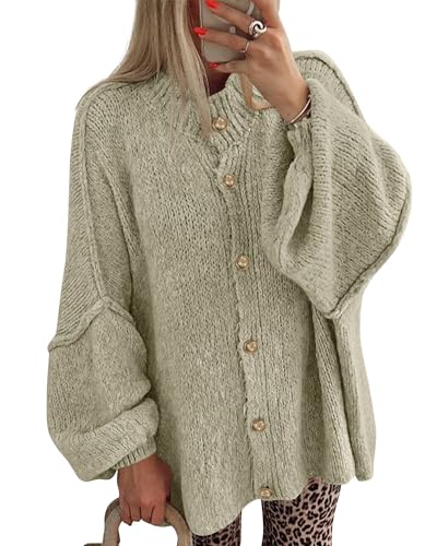 BTFBM Oversized Cardigan Sweaters For Women Casual 2026 Trendy Fall Clothes