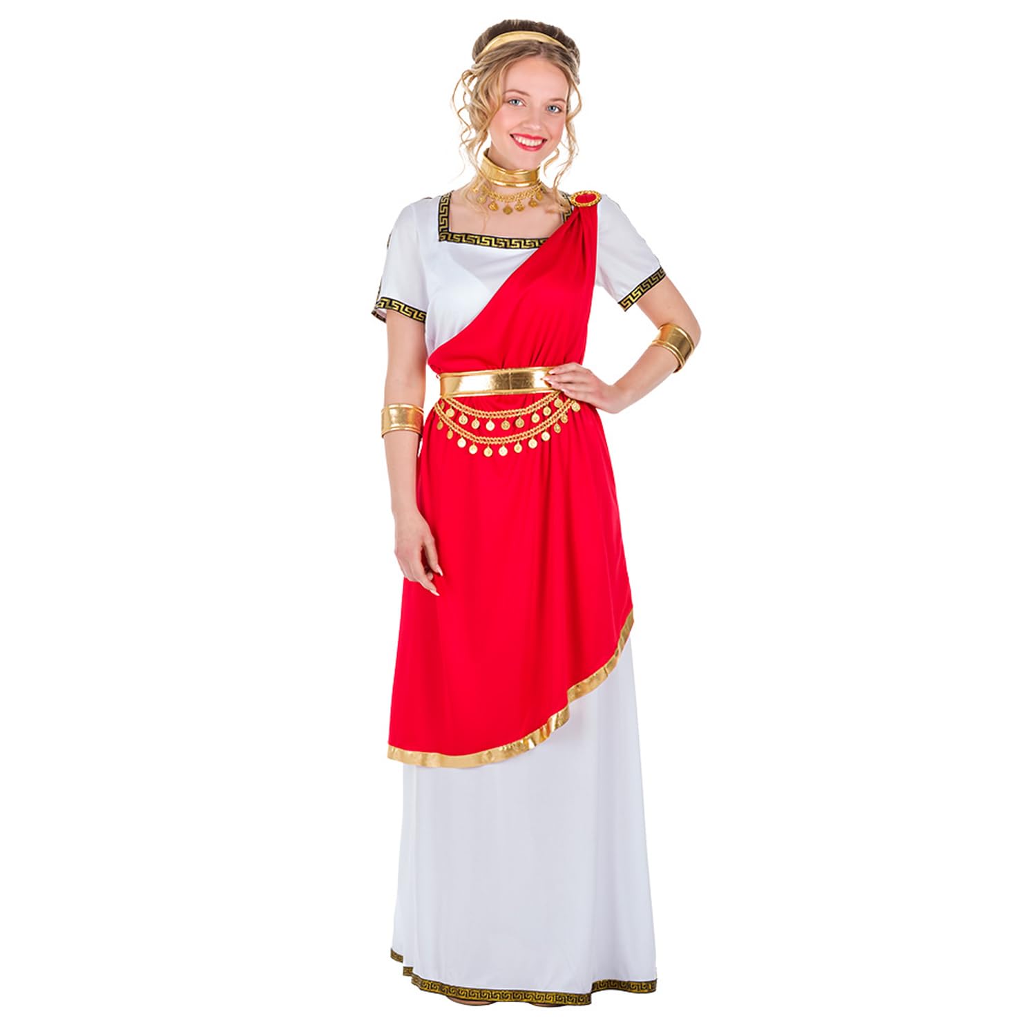 Boland 83986 Adult Roman Cecilia Costume, Multicoloured, XL
