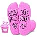 HAPPYPOP 2025 Science Teacher Appreciation Gifts - Physics Teacher Gifts for Women, Funny Fuzzy Back to School Socks for Science Lovers