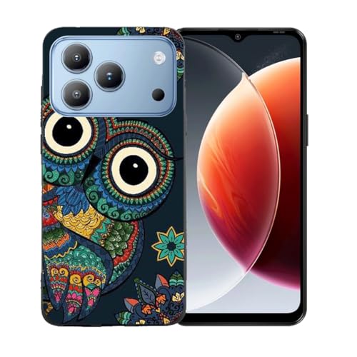 LCEHTOGYE �K�p Blackview Wave 7C�p�P�[�X�A�K�p Blackview Wave 7C (6,56")�ƌ݊����̂��钴���^�u���b�N�\�t�gTPU�V���R���Q���P�[�X�ی�J�o�[ - BST15