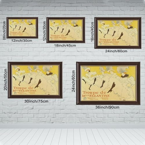 Toile Henri De Toulouse Lautrec Troupe Eglantine pour Mur Vide à Rénover