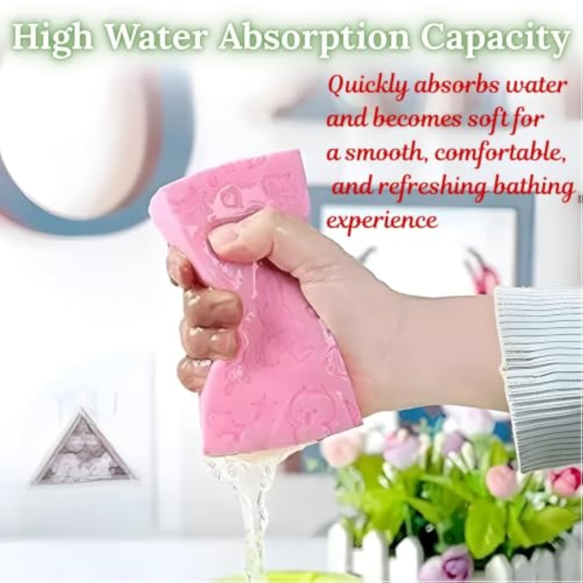 Gentle Dead Skin Remover Sponge, Soft Exfoliating Bath Sponge