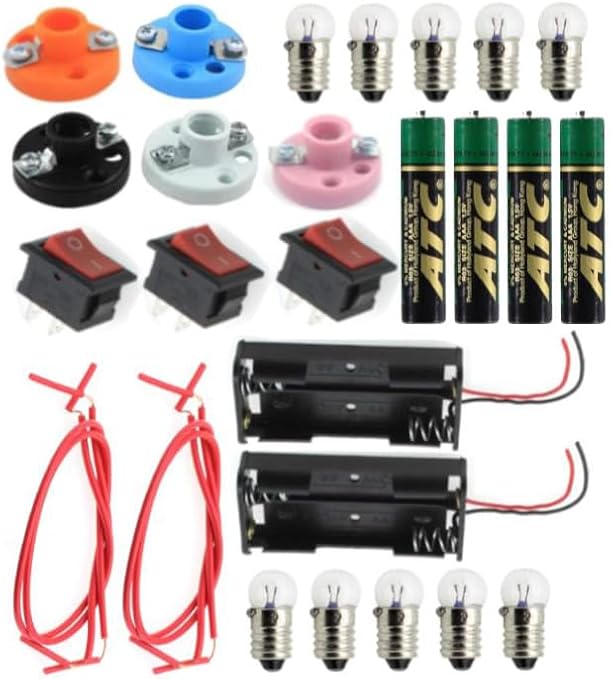 Seri ve Paralel Elektrik Devresi 1 Paket Basit Elektrik Devresi Deney Seti Eğitici İş Eğitimi Seti