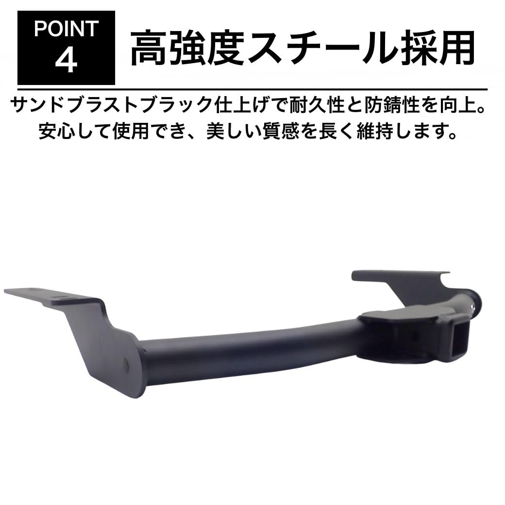Amazon | GI☆GEAR 2インチ角 ヒッチメンバー ヒッチカバー付き 牽引
