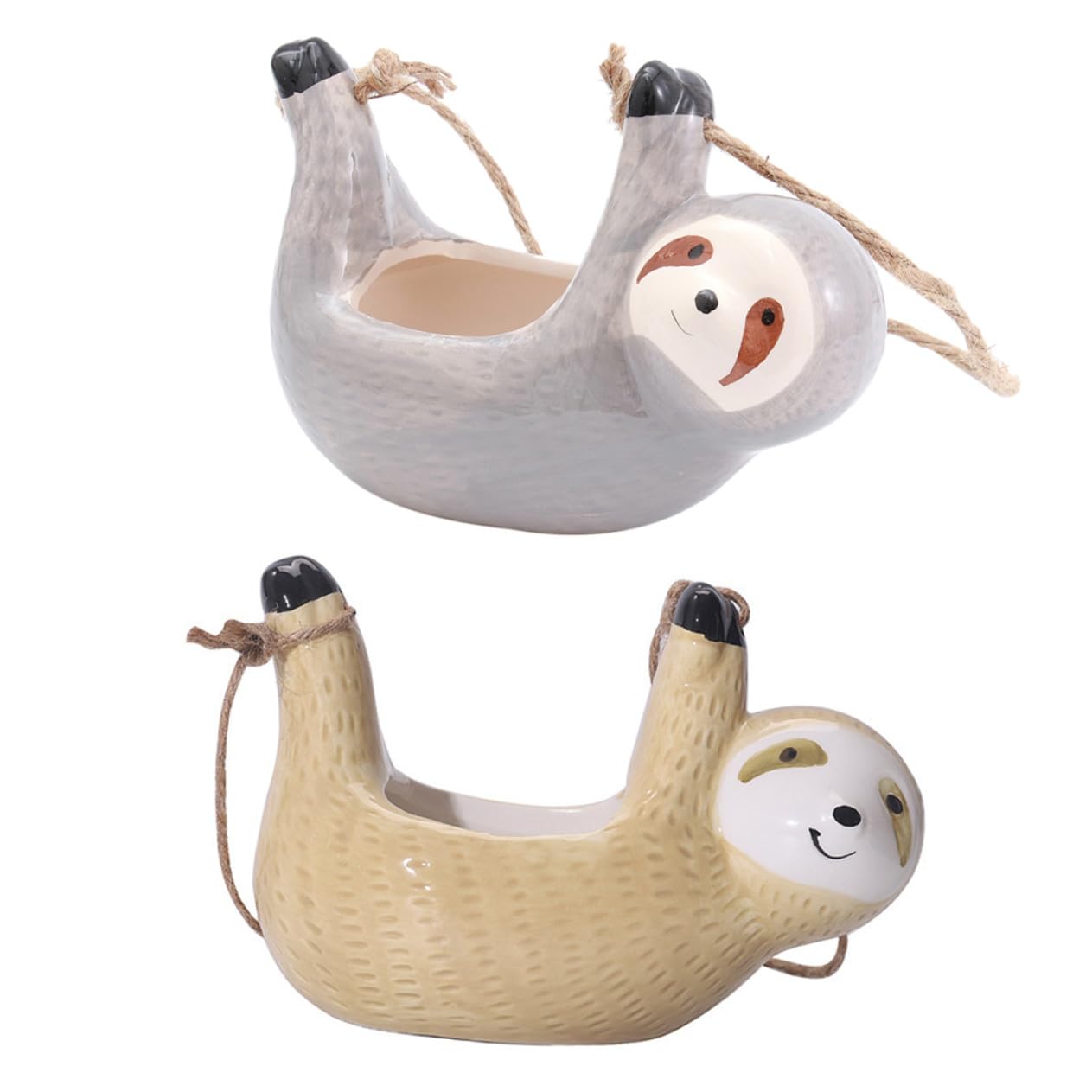 Pots de fleurs suspendus paresseux pour plantes succulentes et déco