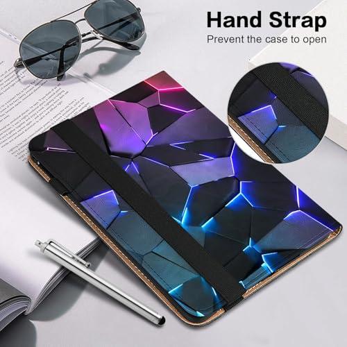 YiChZhe Etui do Samsung Galaxy Tab S10 Ultra/Tab S9 Ultra/Tab S8 Ultra z uchwytem na długopis, skóra PU, odporne na uderzenia, cienkie etui na tablet z regulowanym stojakiem i miejscem na karty