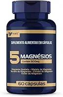 5 Magnesios Quelato Malato Taurato - 60 Capsulas Muwiz
