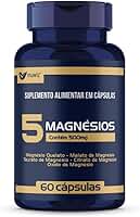 5 Magnesios Quelato Malato Taurato - 60 Capsulas Muwiz