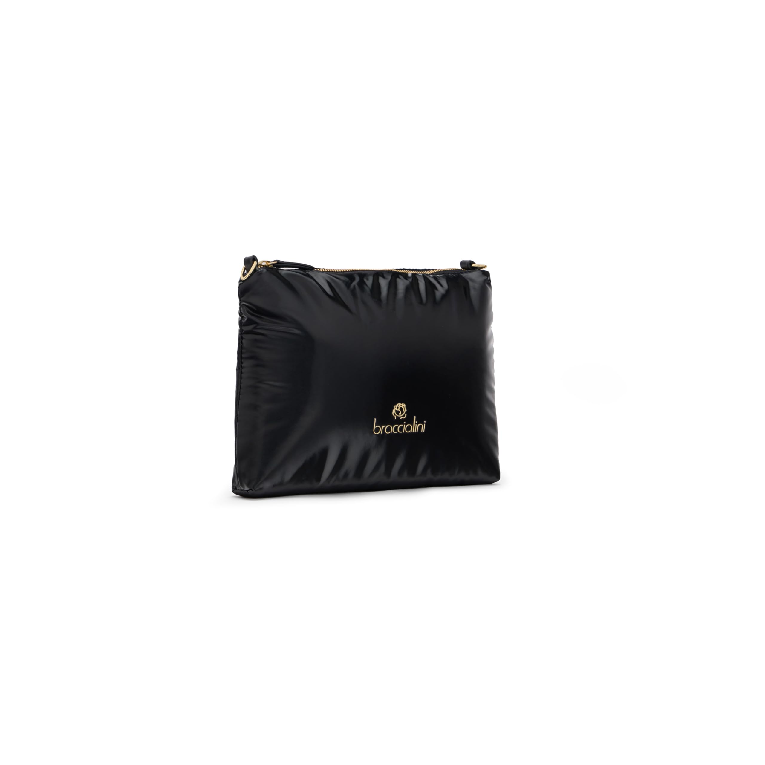 B Braccialini Beth Puffy Pochette realizzata in nylon effetto ovattato con tracolla removibile e regolabile.