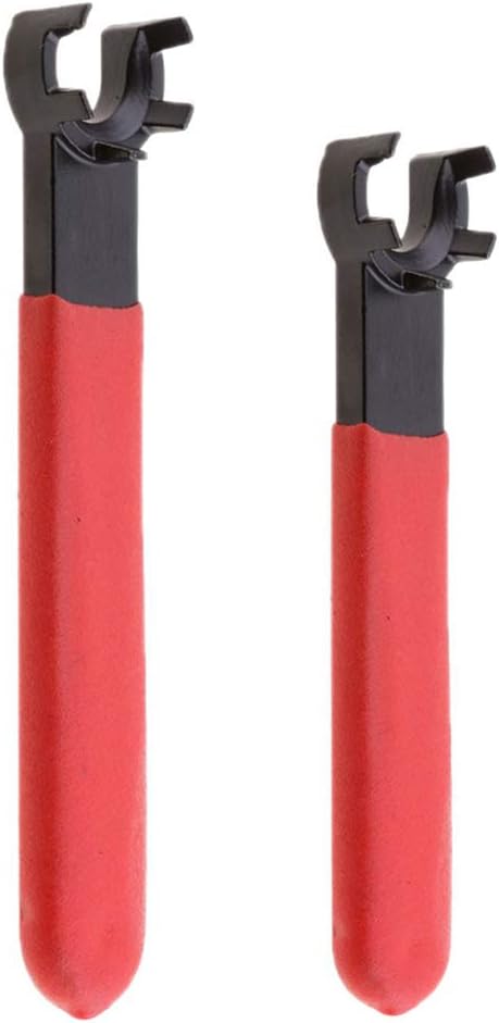 YAKAMOZ 2Pcs ER16 ER20 M Type Collet Chuck Wrench Spanner with Anti-slip Handle for ER16M ER20M Clamping Nut Milling Machine Lathe Chuck Holder Tools