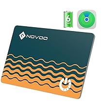 NOVOO Air Tag Card Wallet Tracker Thin 1.6mm, 6 Anni Durata Della Batteria, IP68 Impermeabile, Smart Tag Compatibile con Apple Dov’è(solo iOS), Bluetooth Wallet Tracker per Borsa, Bagaglio, Passaporto