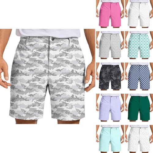 Shorts de golf imprimé serpent coloré : la performance d'un tissu stretch unique