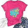 90s Outfit for Women Take Me Back to The 90’s Shirt Vintage Neon Crew Neck Tops Tee for Birthday Party Gift