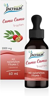 Liposomale Camu Camu Tropfen hochdosiert - (60.000mg Vitamin C pro Packung) 2000mg Vitamin C pro Tagesdosis - MCT Öl -Hohe Bioverfügbarkeit
