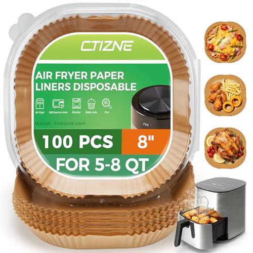 CTIZNE 100Pcs Air Fryer Liners