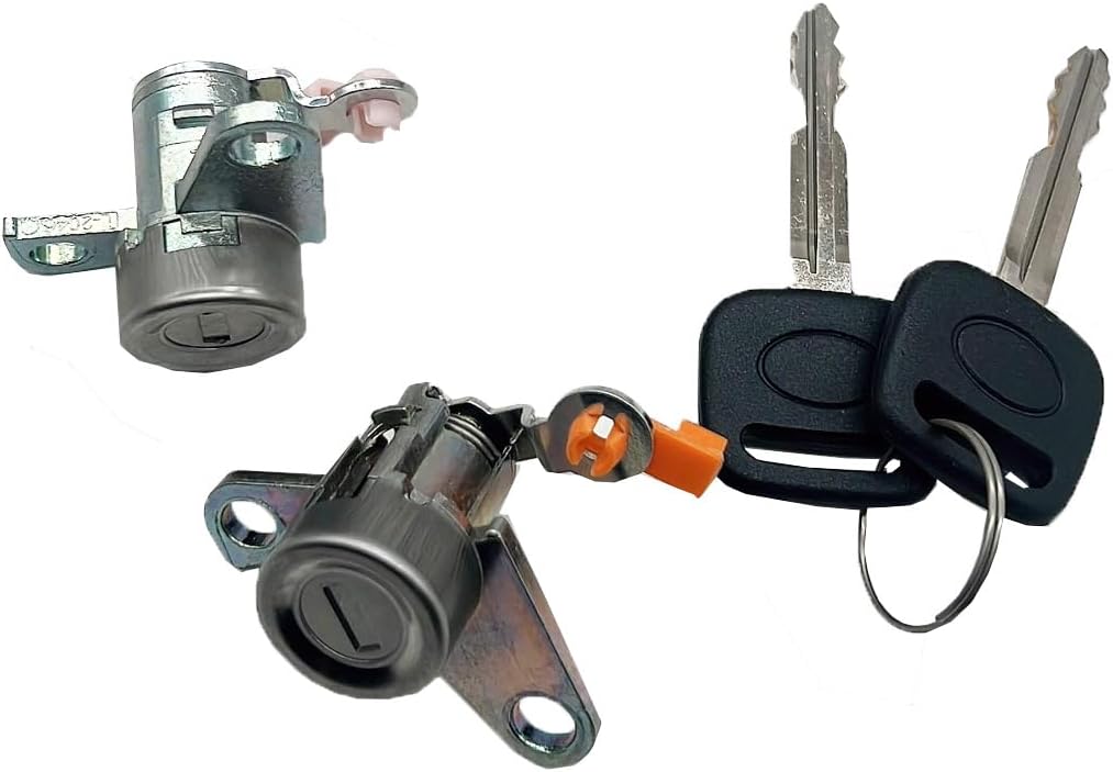 Door Lock Cylinder Set-Tumbler with 2 Key Compatible with 93 94 95 96 97 98 Toyota T100 Front Driver Side DL-109L/R DL109L/R 69051-34010 R 69052-34010 L