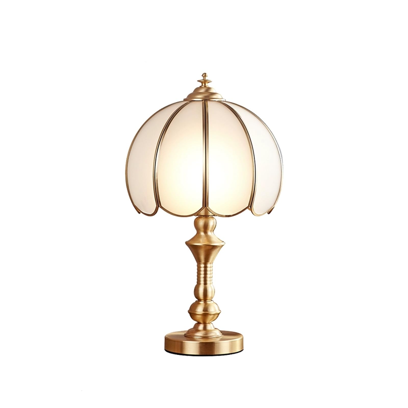 Lampa stołowa do sypialni, nowoczesna lampka nocna ze szklanym kloszem, lampka nocna do salonu i biura (przełącznik zdalnego sterowania)
