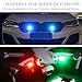 FSTURIOS 2 PCS Mini LED Strobe Lights, 7 Colors USB Charging LED Anti Collision Flashing Light, High Brightness Waterproof Aircraft Drone Strobe Lights for Car Motorcycle Bike