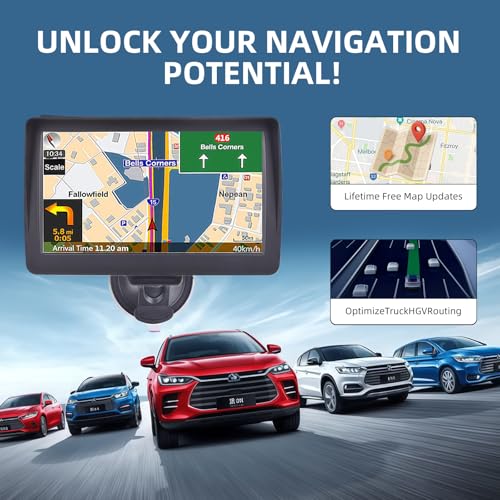 Igeaiie 7 Inch Sat Nav For Car & Hgv Truck Navagation, 2026 New Hd Gps System With Uk & Europe Maps, Lifetime Free Updates, Postcode Search, Voice Guidance, Speed Camera Alerts & Poi - 5