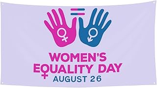 Women's Equality Day 2025 Banner 35x70in Decorations Porch Yard Signs Tapestry Backdrops Party Decor Supplies Background Flag