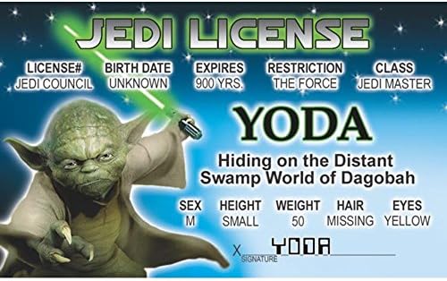 Signs 4 Fun Parody Driver's License - Yoda ID image 2