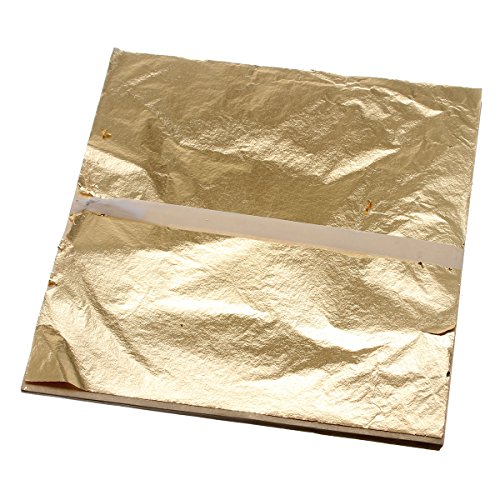 Preisvergleich Produktbild MYAMIA 100Pcs Imitation Goldfolie Blätter Kupfer Blätter Blätter Transfer Blatt Blätter Blattgold 16Cm16C