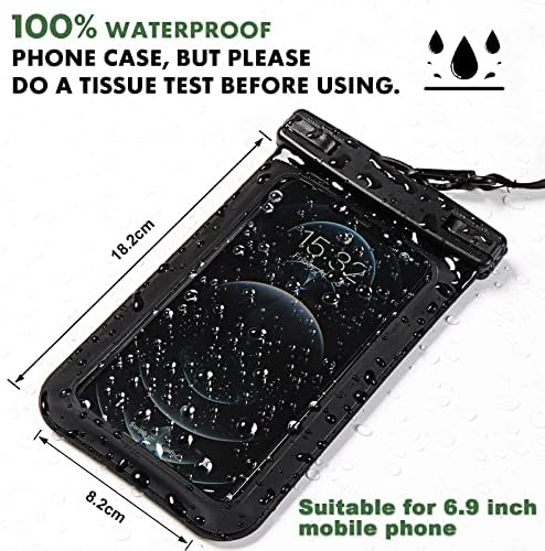 BLUEVER Waterproof Dry Bag,2L/5L/10/20L Roll Top Lightweight Dry Storage Bag Sack with Waterproof Phone Case for Kayaking, Rafting, Boating, Swimming, Camping, Hiking, Beach, Fishing (2L)