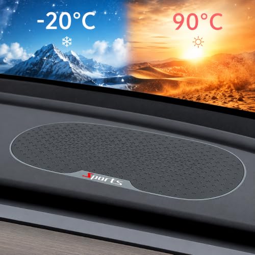 Image of RIGGEAR Car Dashboard Anti-Slip Mat, Universal Sticky Rubber Grip Pad for Mobile Phone, Sunglasses, Keys, Coins- Washable Reusable Anti-Skid Dashboard Mat - DashGrip Essential