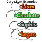 Custom Water Bottle and Bag Name Tag, Multiple Fonts, Hard Plastic Luggage Label Custom Nametag - Image 6