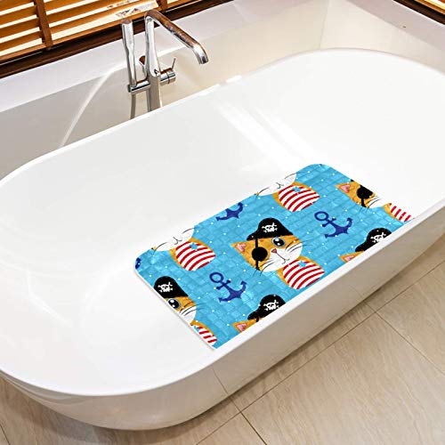 Alfombrilla para bañera infantil con orificios de drenaje para ducha y mármol 6